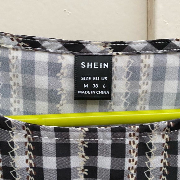 Maternity Blouse Black and White - Picture 2 of 4